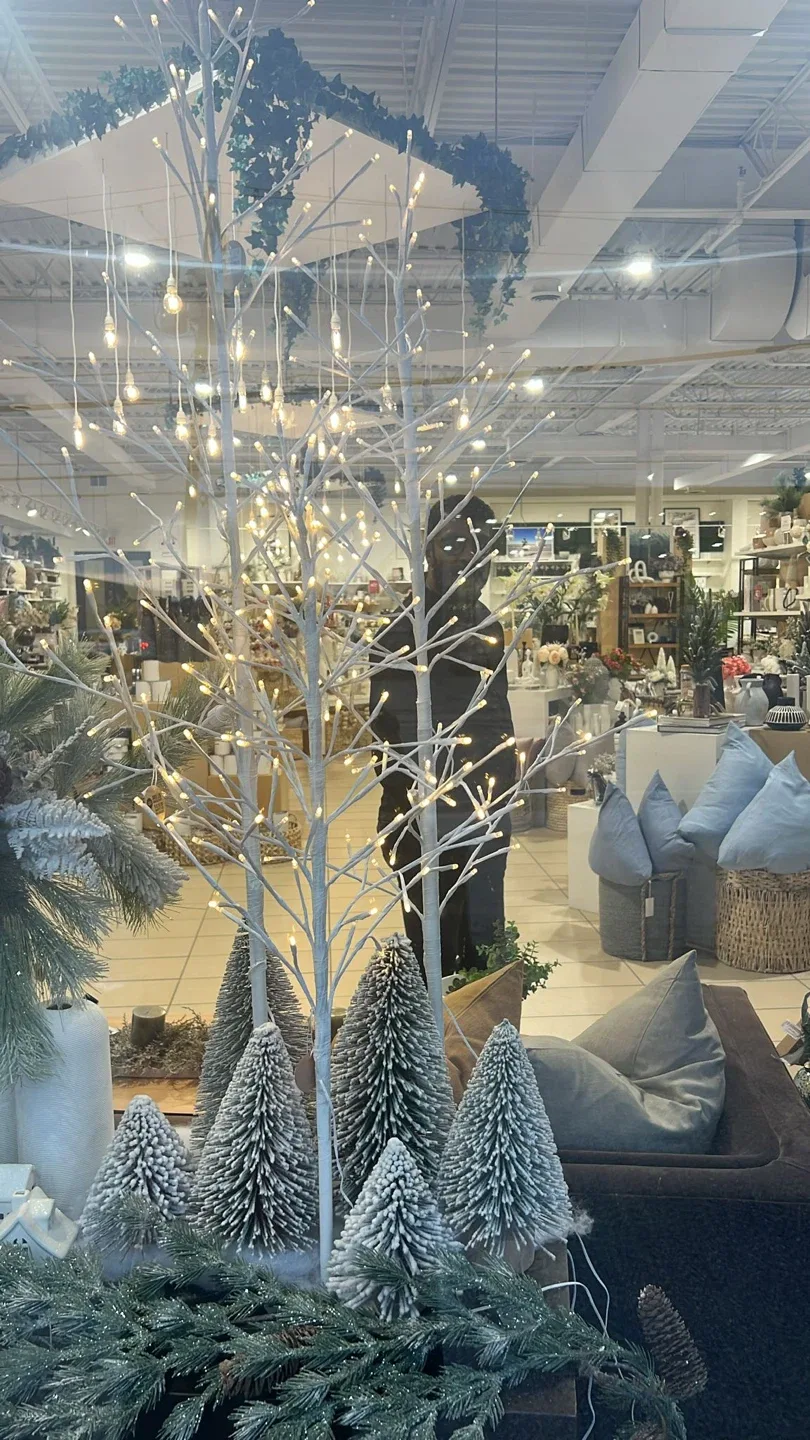 Birch Christmas Tree with Lights image indicator(2)