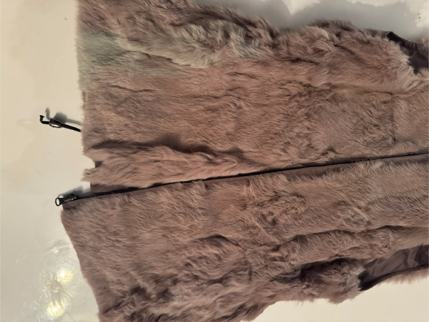 Real Leather Fur Vest Size S/M - photo 2