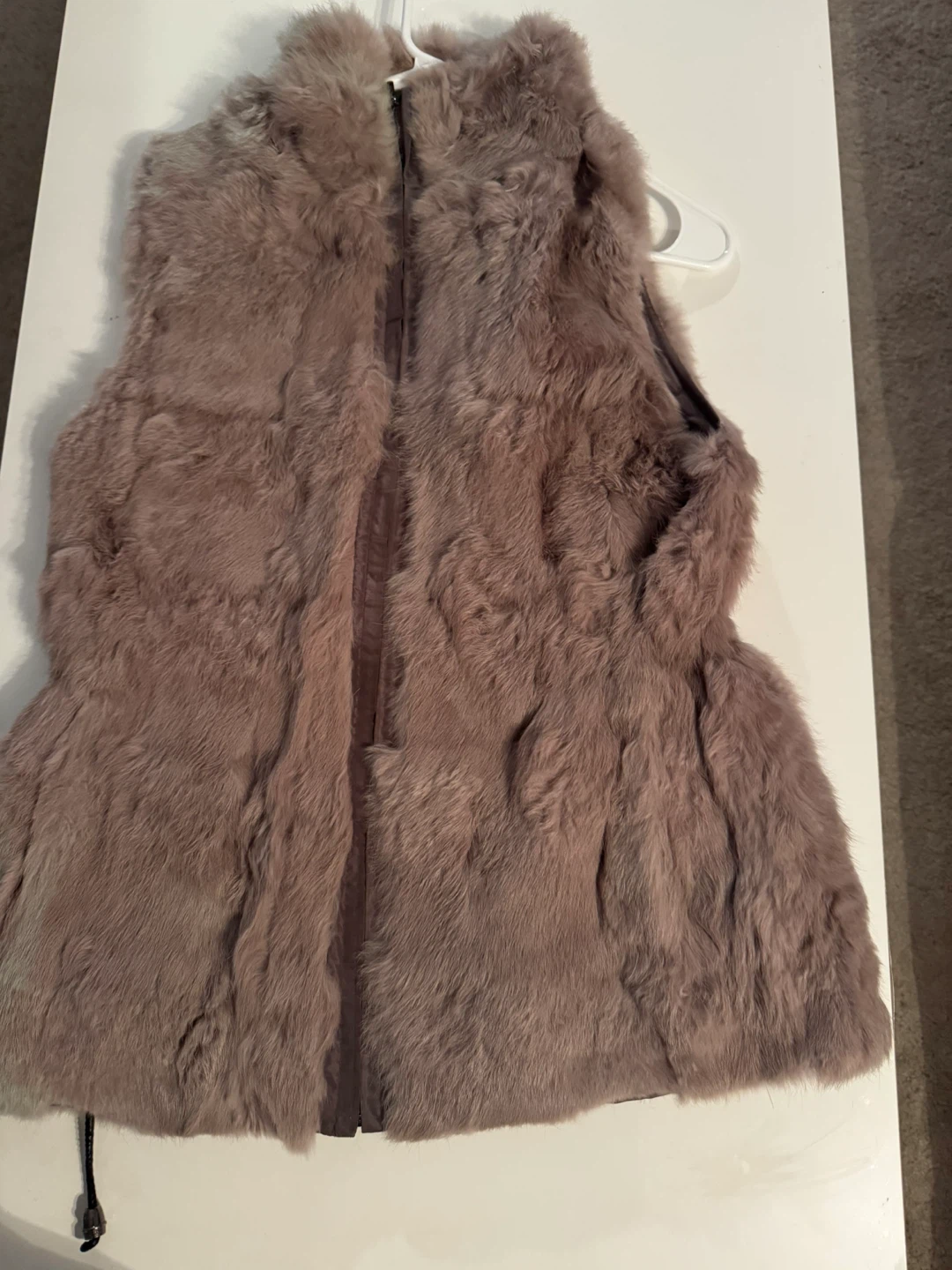Real Leather Fur Vest Size S/M