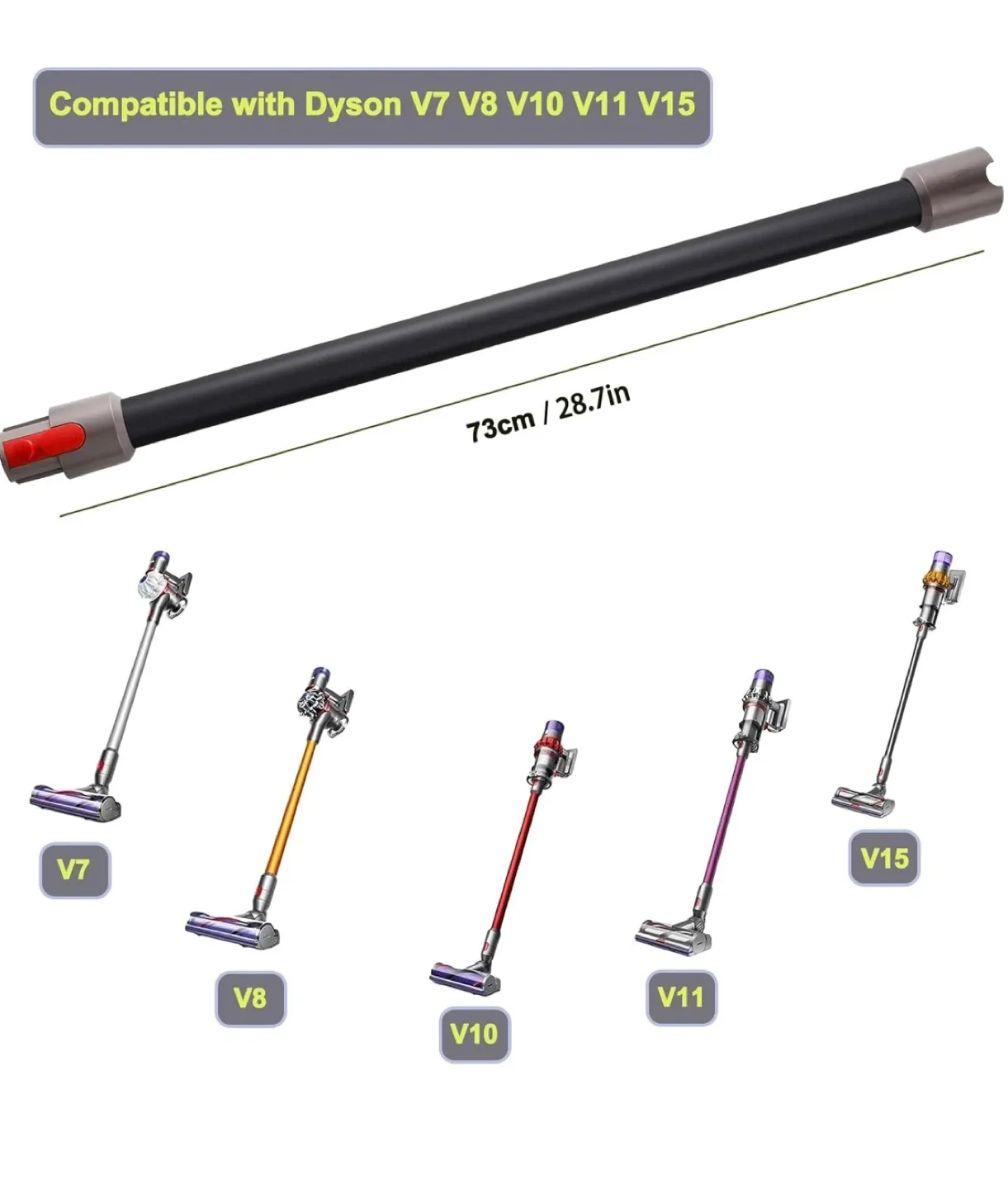 Vacuum Extension Wand - Compatible V7 to V15 image indicator(3)
