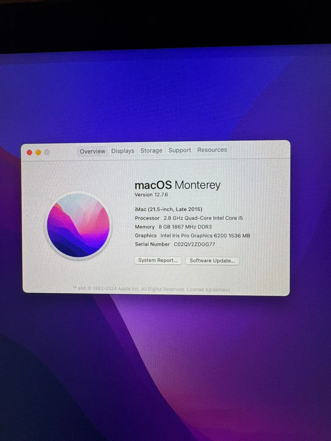 （222）Apple iMac 21.5-inch, Late 2015 image indicator(3)