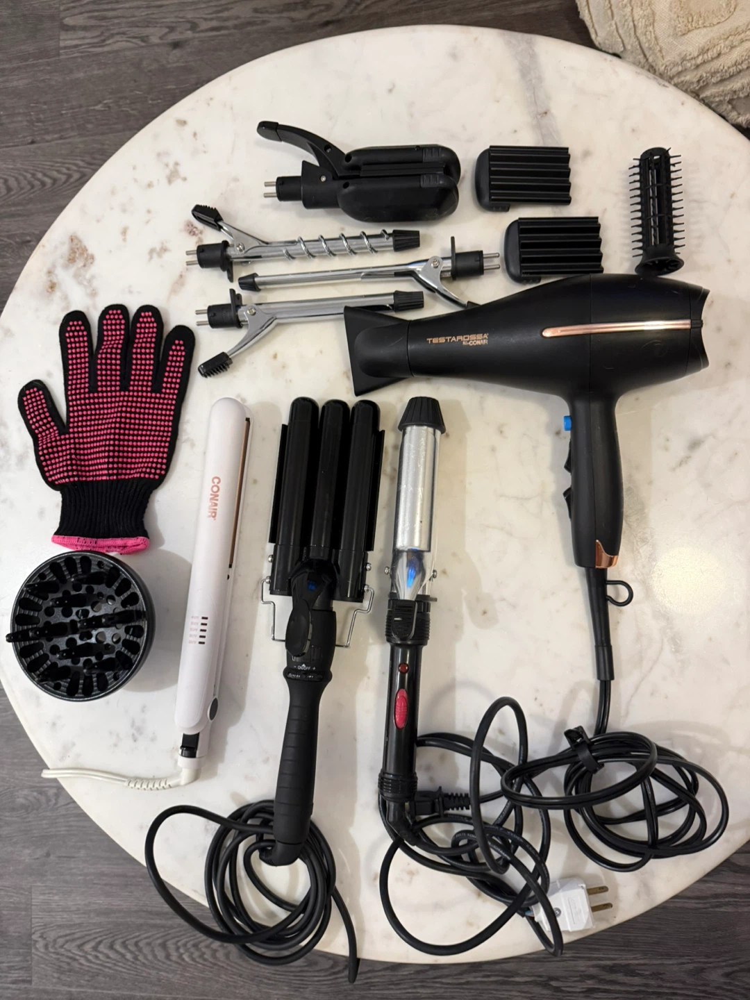 Hair Dryer, Curling Iron, Straightener & Crimper