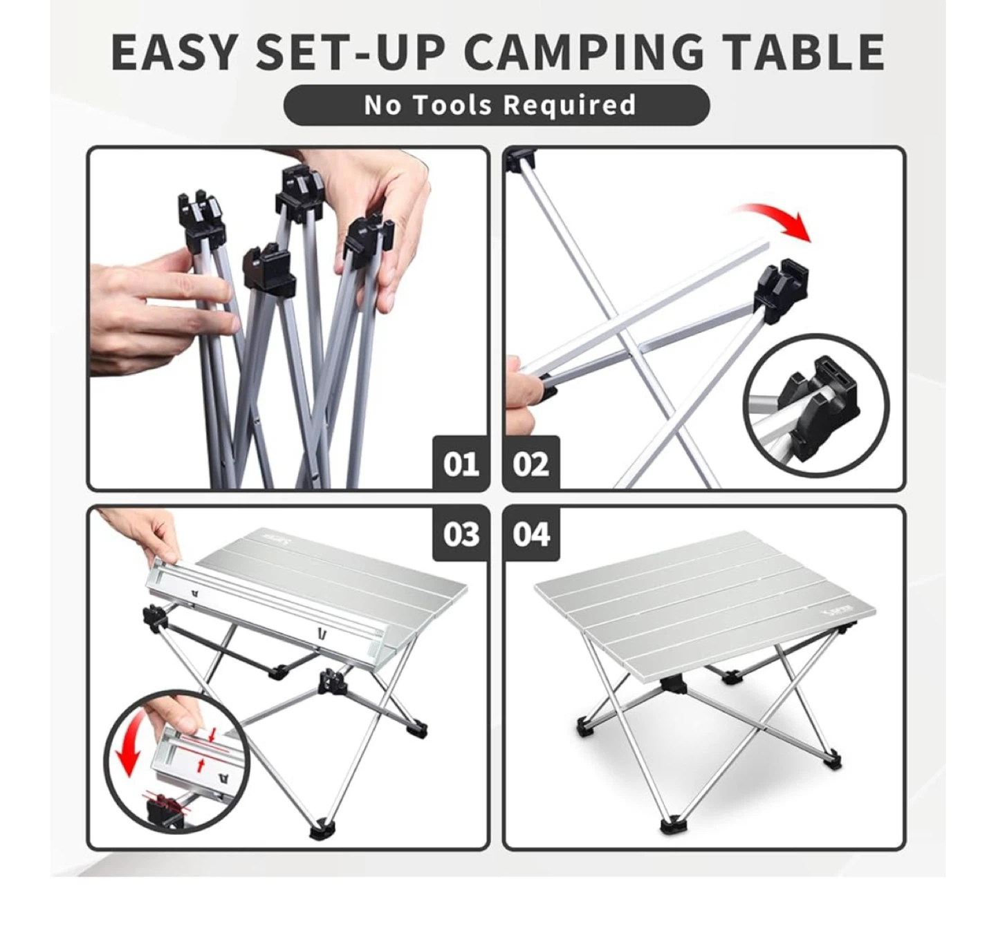 Sportneer Lightweight Folding Camping Table & Chair - photo 5