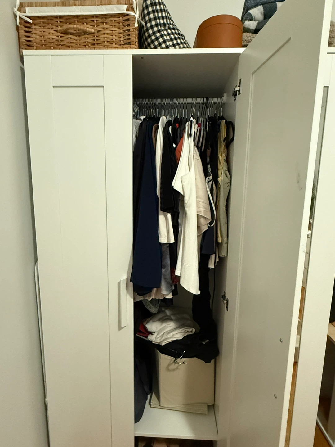 IKEA Brimnes Wardrobe - White, 46" Wide - photo 5
