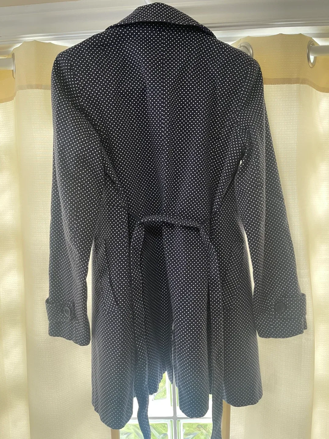 Tommy Hilfiger Polka Dot Trench Coat - Size M image indicator(5)