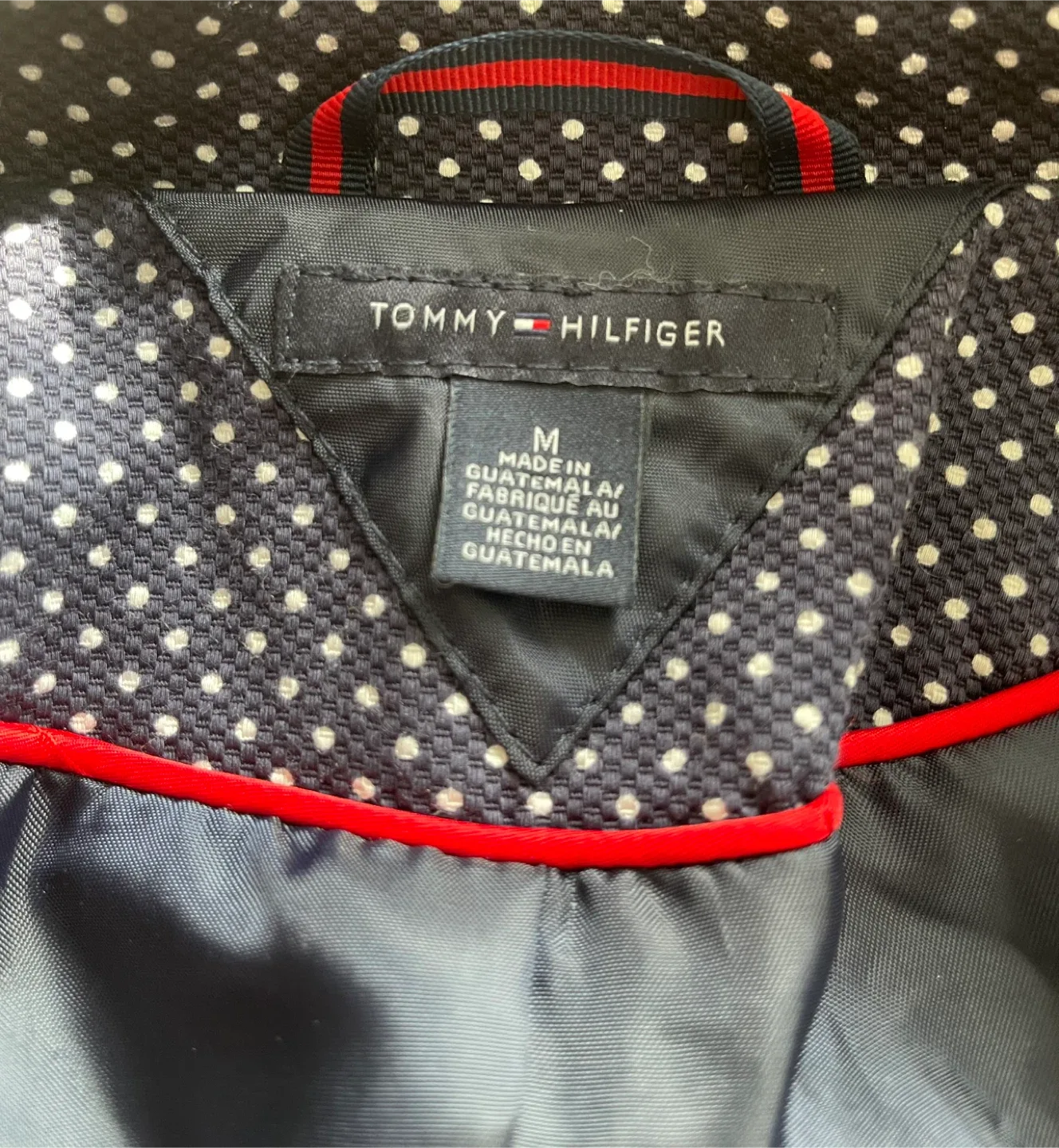Tommy Hilfiger Polka Dot Trench Coat - Size M image indicator(3)