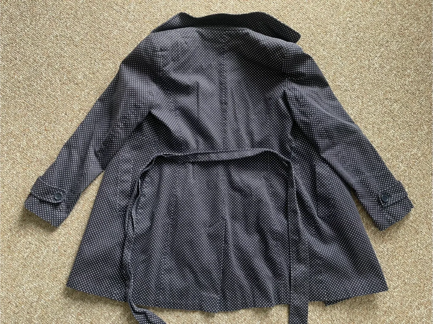 Tommy Hilfiger Polka Dot Trench Coat - Size M image indicator(2)