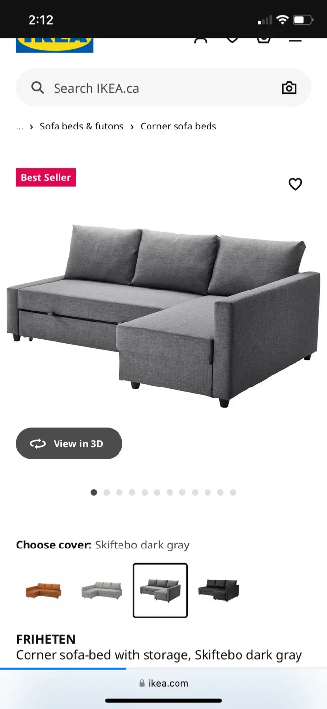 IKEA Friheten  Sectional Sofa Bed image indicator(7)