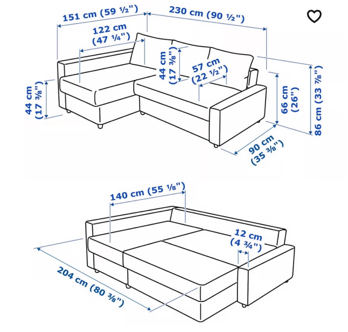 IKEA Friheten  Sectional Sofa Bed - photo 3