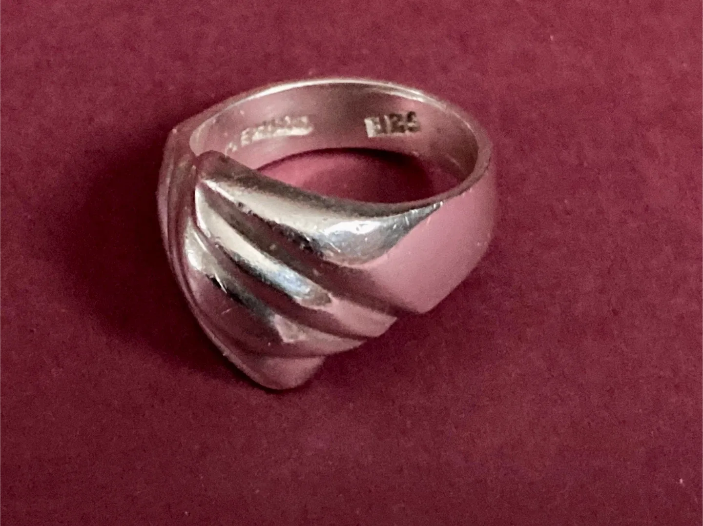 Gorgeous vintage sterling silver ring Mexico 925 image indicator(3)