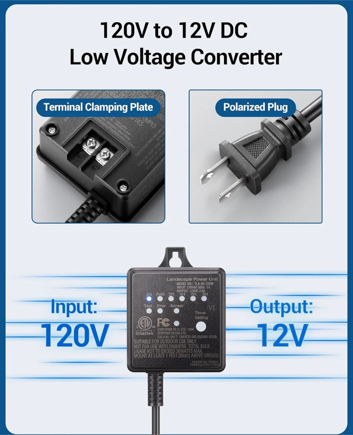 DEWENWILS Low Voltage Transformer 30W - photo 4