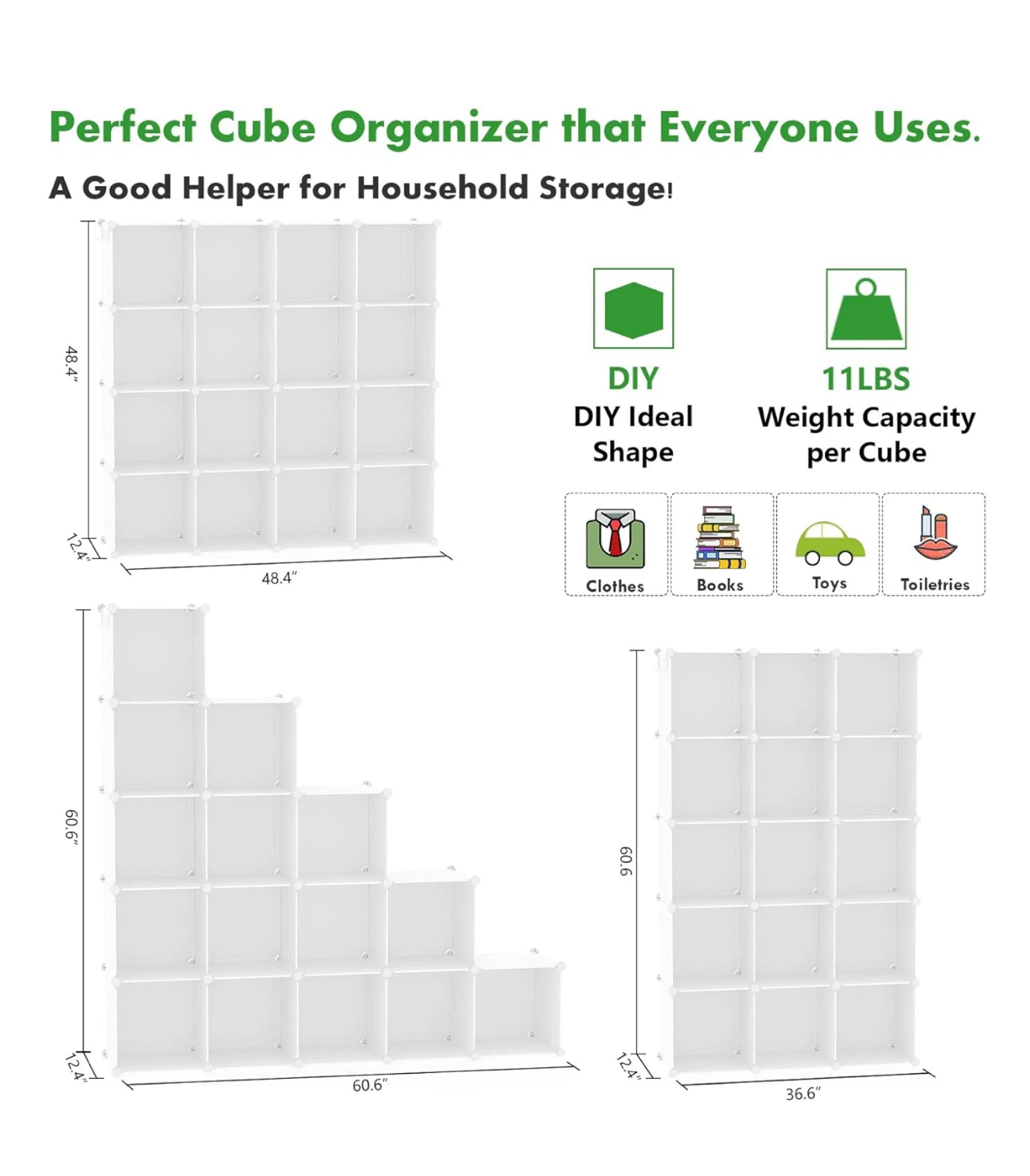 White Cube Storage Organizer - photo 5