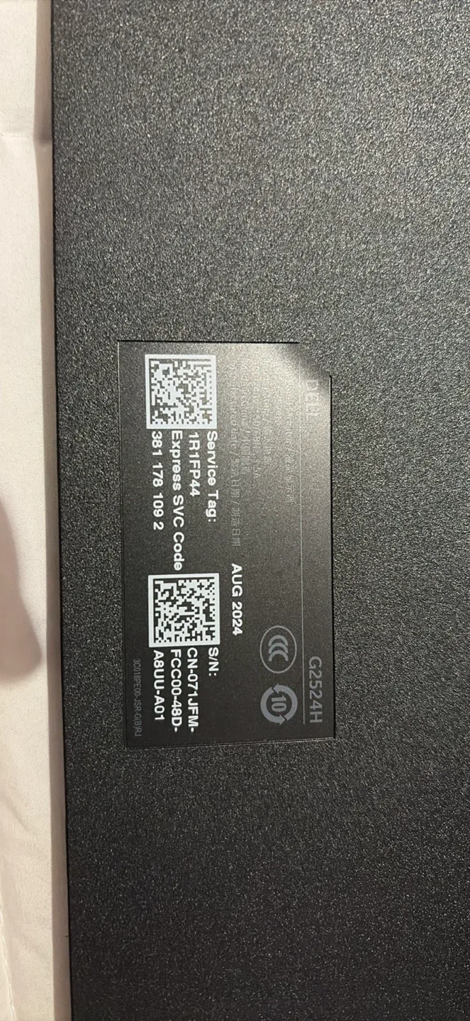 Dell G2524H Gaming Monitor 280hz,27inch,0.5 response time image indicator(4)