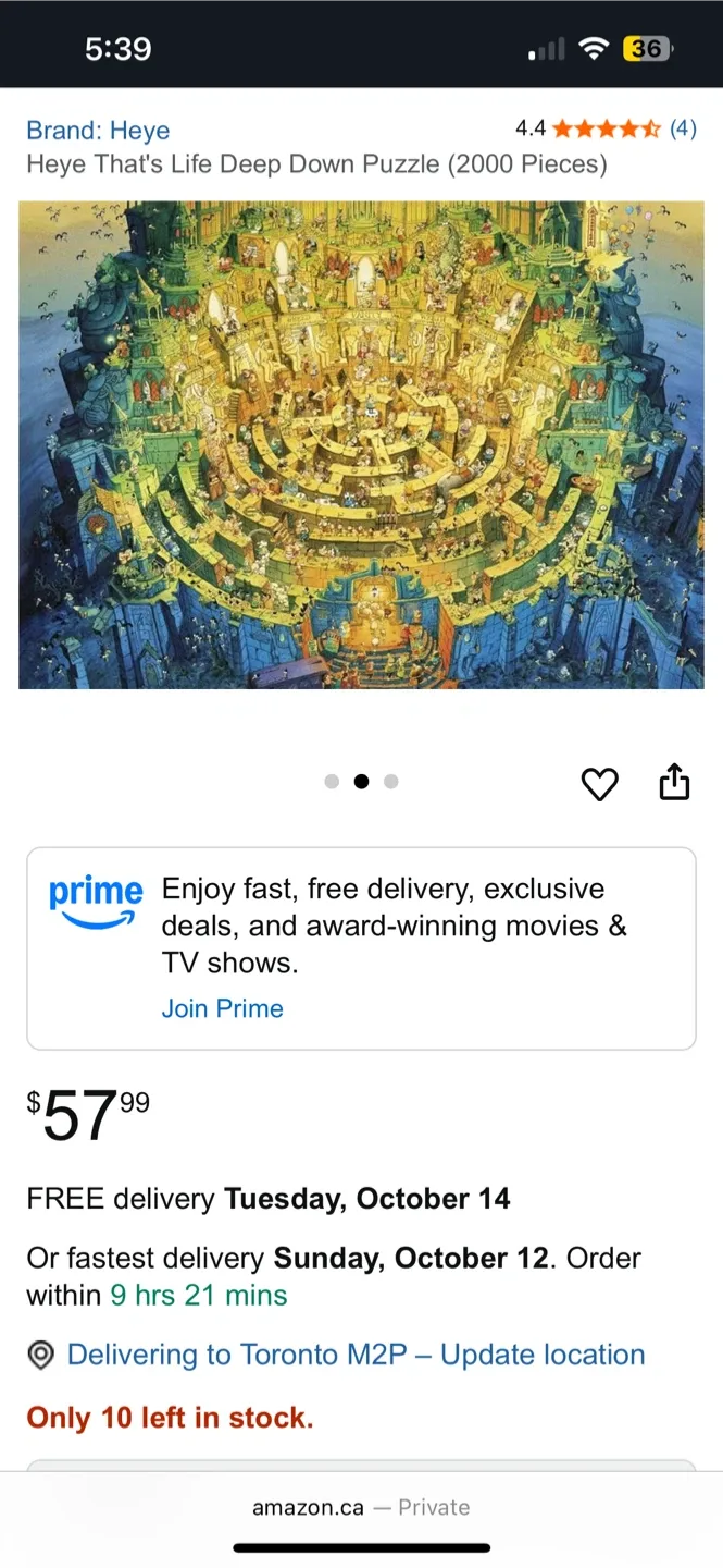 (Retail $66) Heye That's Life Deep Down 2000 Piece Puzzle image indicator(3)