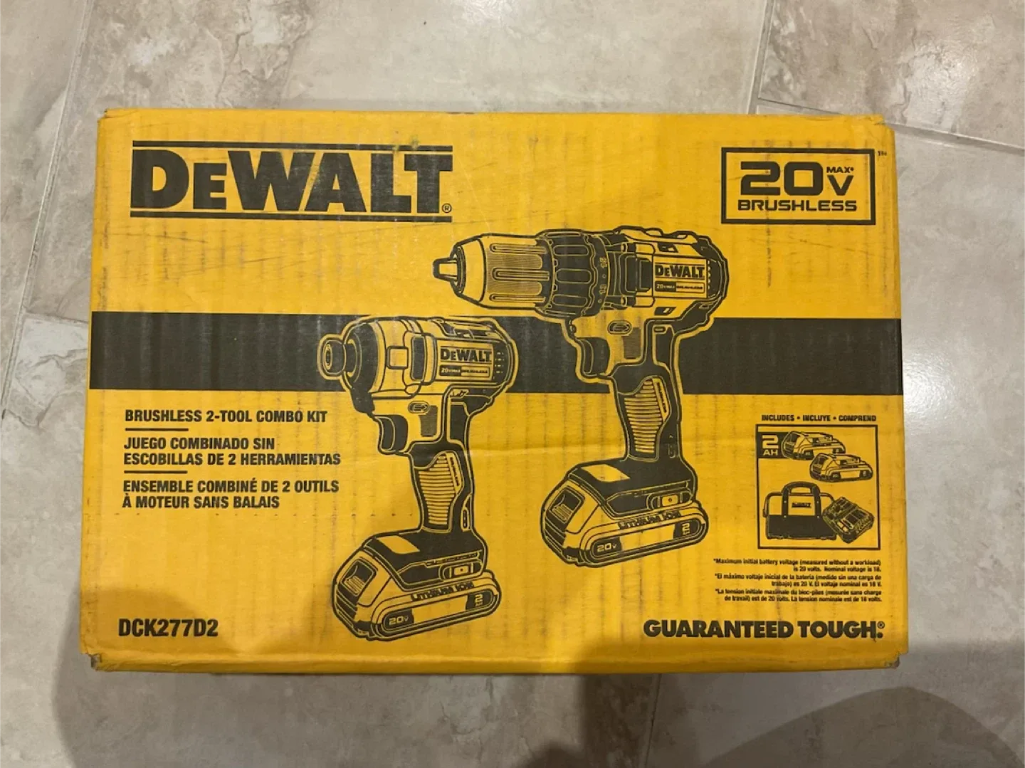 DeWalt 20V MAX Brushless 2-Tool Combo Kit DCK277D2 - New image indicator(2)