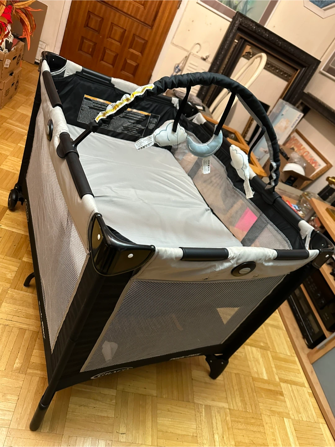 Baby Playard - Gray - Like New! - photo 2