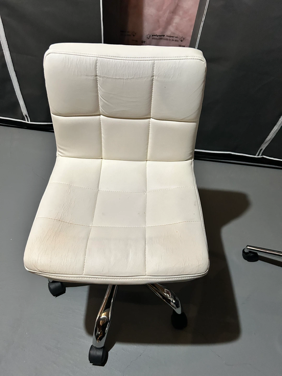 White Office Chair with wheels
