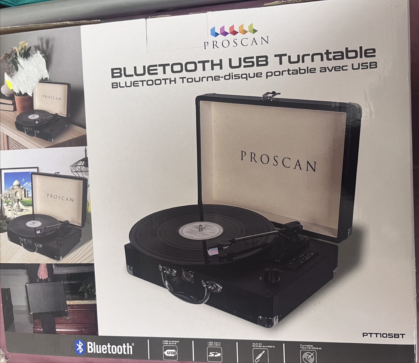 Proscan Bluetooth USB Turntable