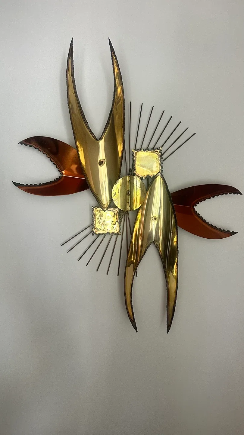 Vintage Curtis Jere Style Wall Art Sculpture thumbnail