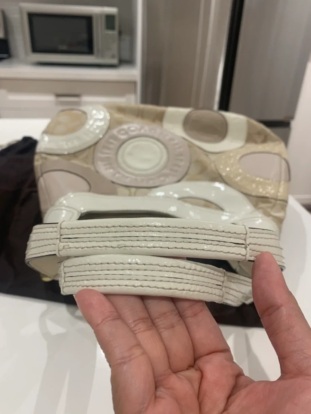 💛 Preloved Coach Patchwork Shoulder Bag  💛 image indicator(4)