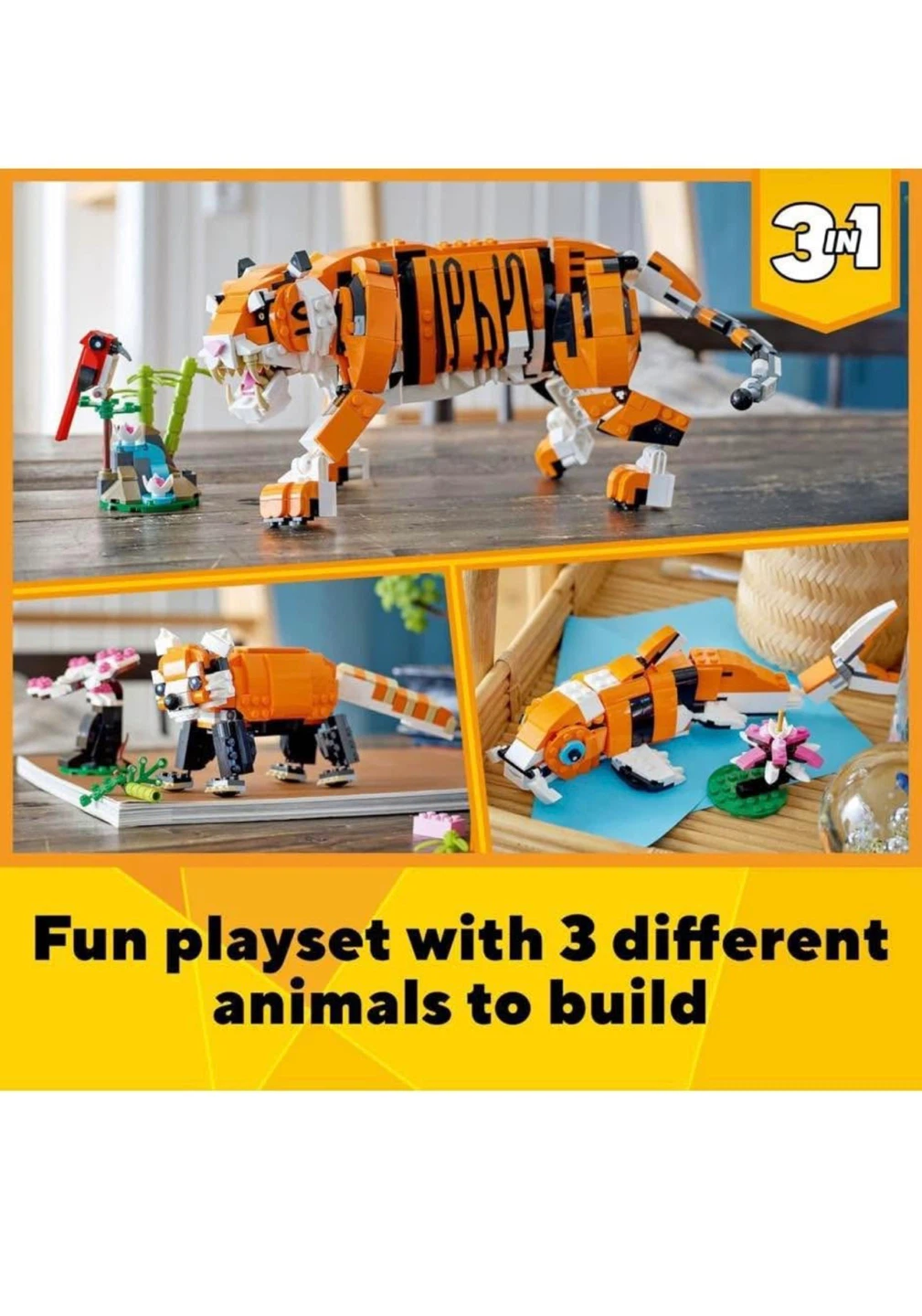 LEGO Creator 3in1 Majestic Tiger Set 31129 - photo 2