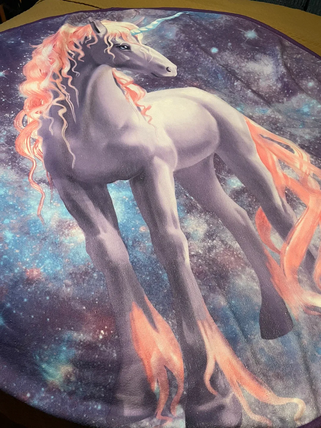 New Large Round Microfibre Unicorn Towel image indicator(2)