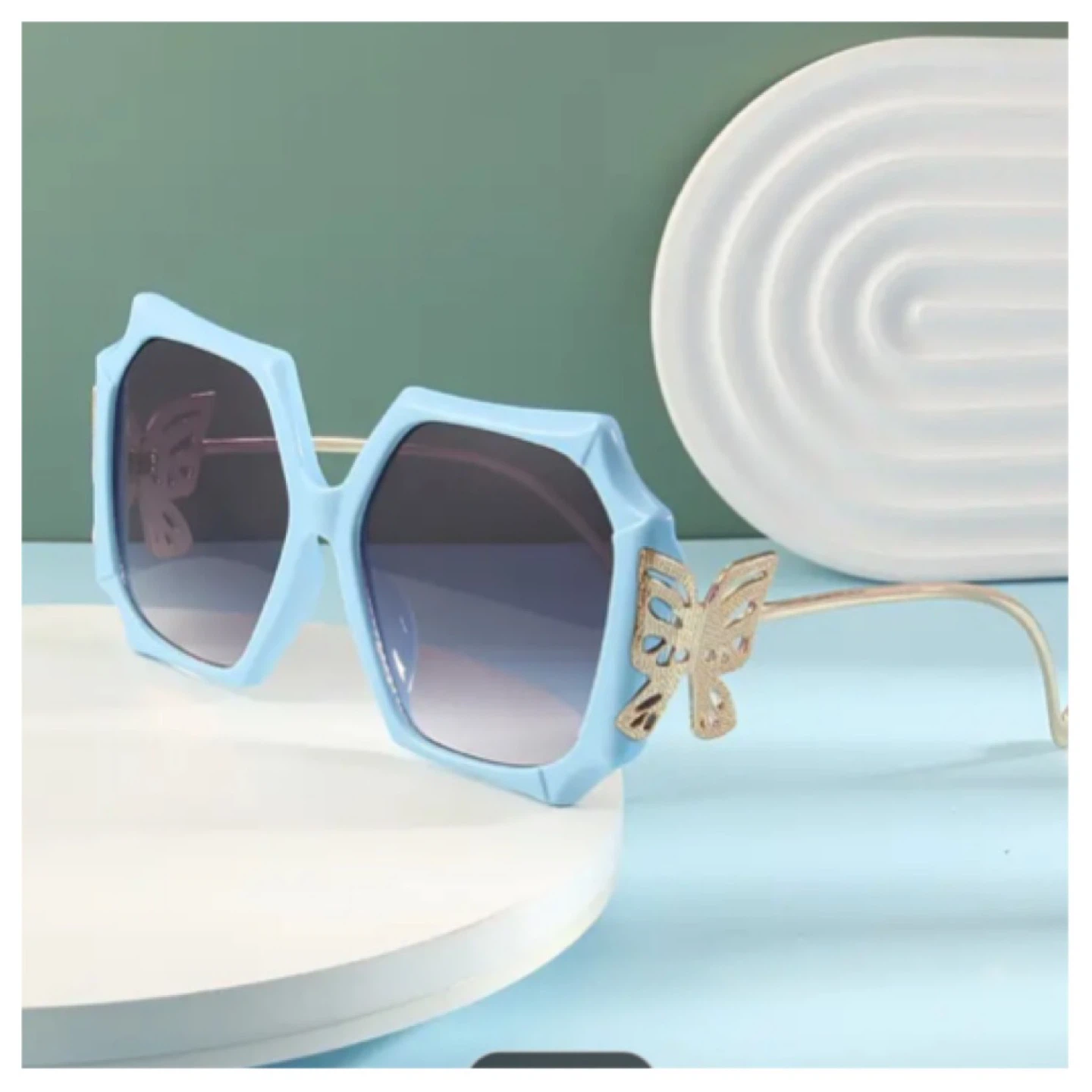 Butterfly Sunglasses - Blue
