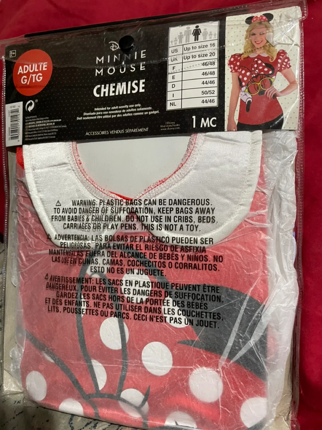 Disney Minnie Mouse Shirt Adult L/XL - photo 2