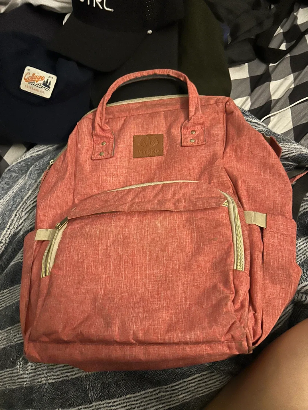 Witsko Diaper Bag Backpack - Salmon thumbnail