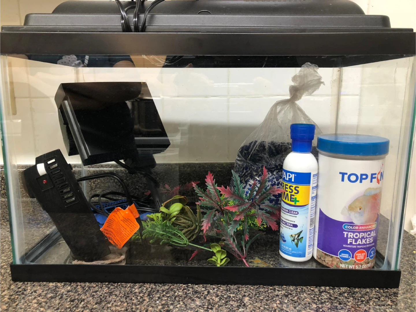 Fish Tank with Accessories