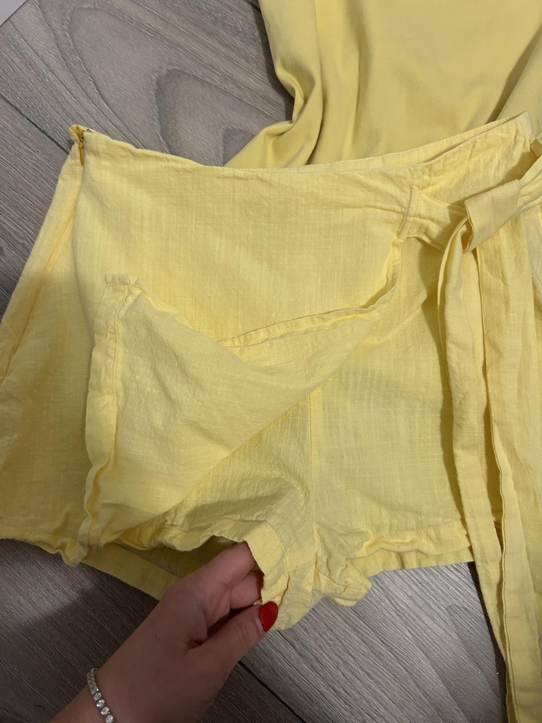 Zara Two-Piece Set - Yellow, Size Small - photo 2
