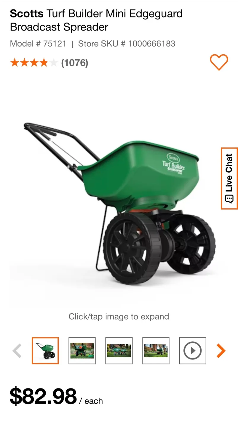 Scotts Turf Builder Broadcast Spreader image indicator(5)