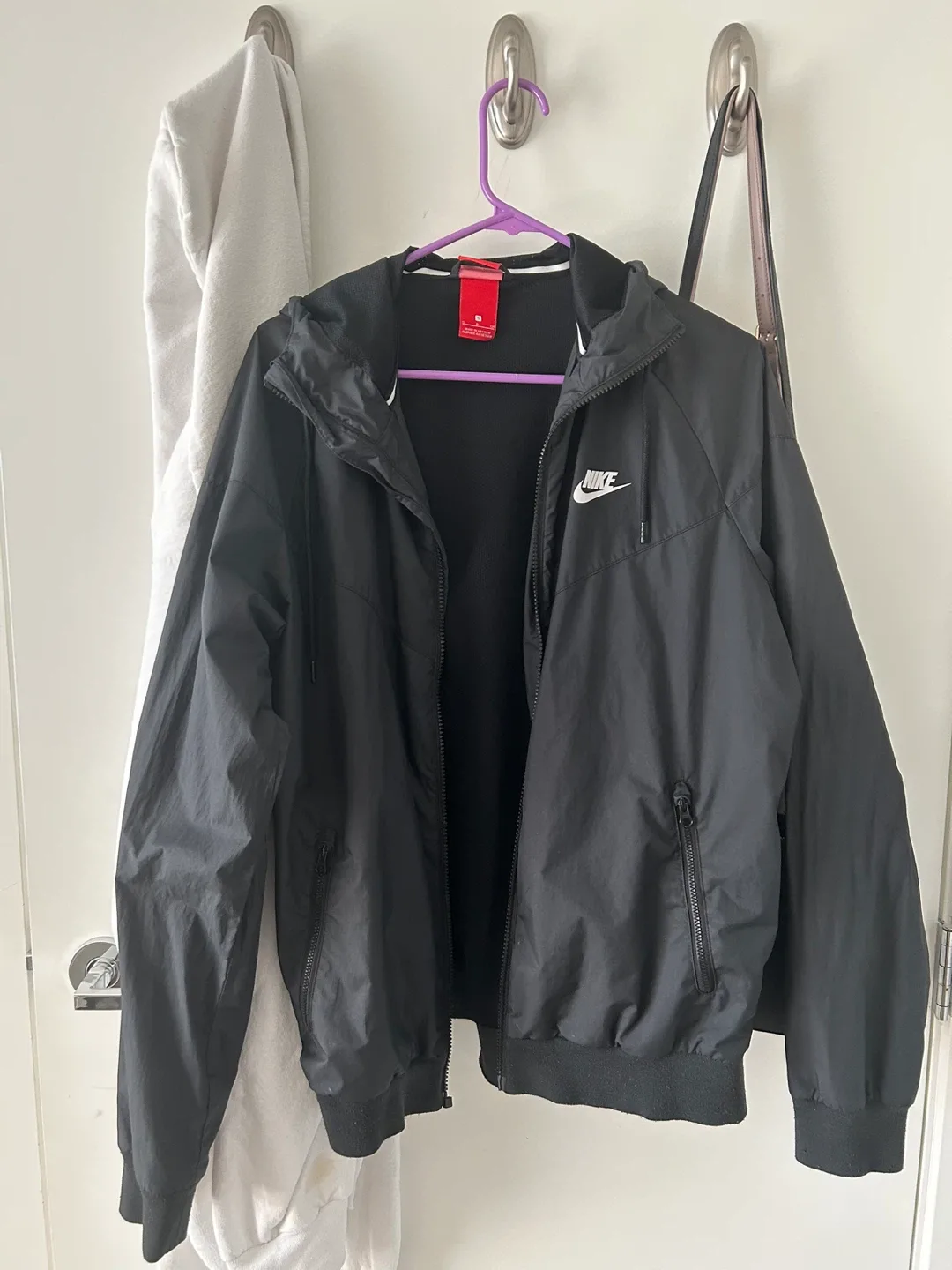 Nike Black Windbreaker Jacket - Size S