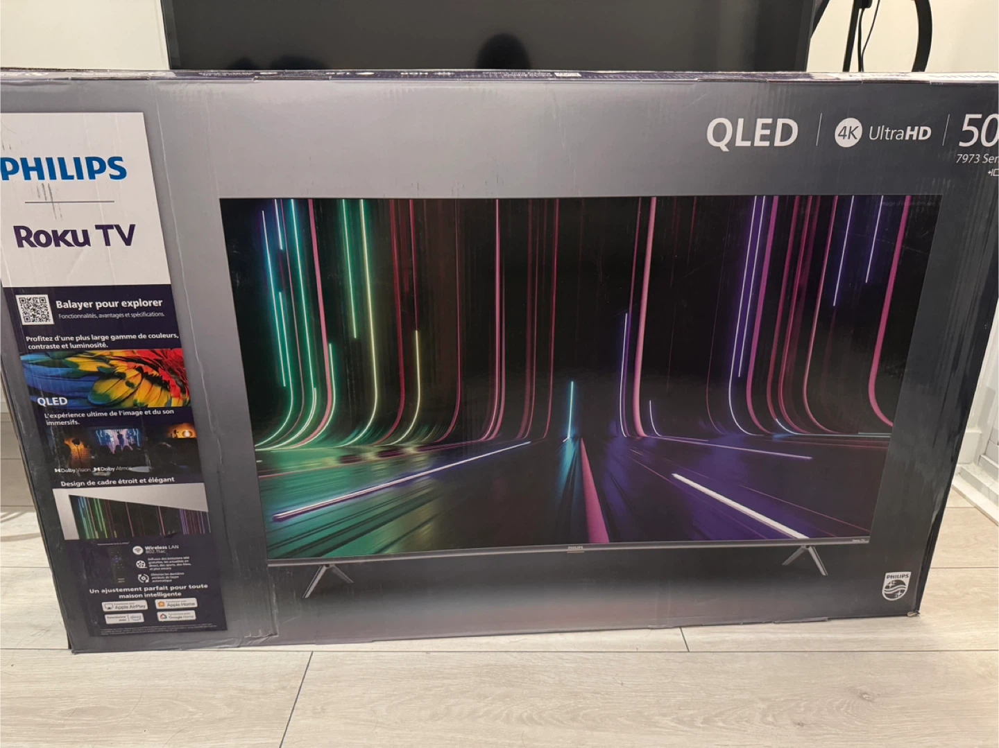 Philips 50” 4K UHD HDR QLED Roku Smart TV (Model: 50PUL7973/F6) - photo 4