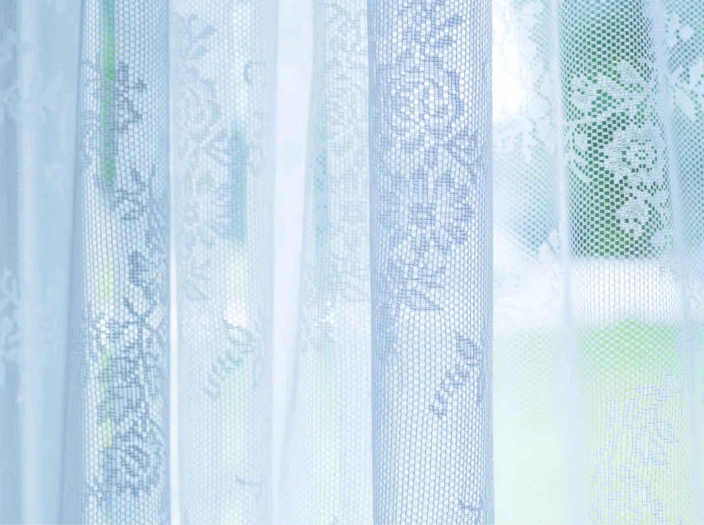 New White Lace Curtain Panels (Set of 2) image indicator(3)