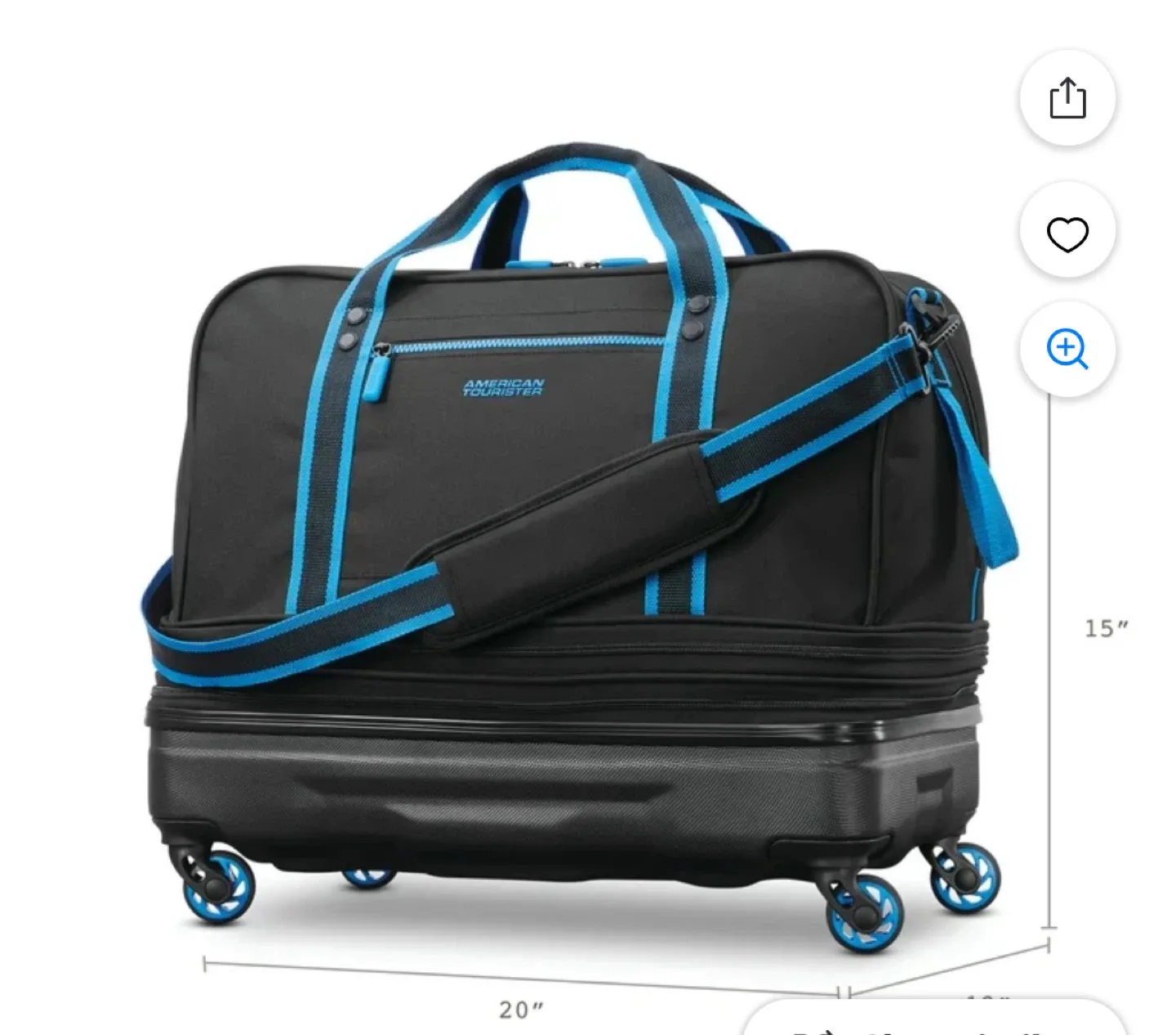 🧡American Tourister Expandable Rolling Duffel Bag thumbnail