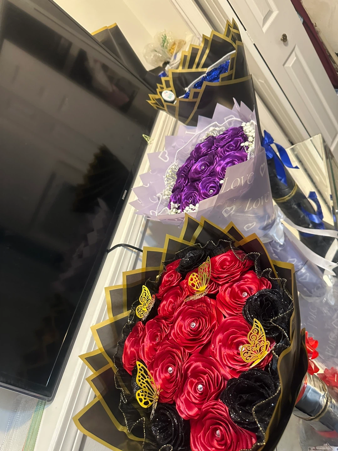Ribbon flowers - photo 2