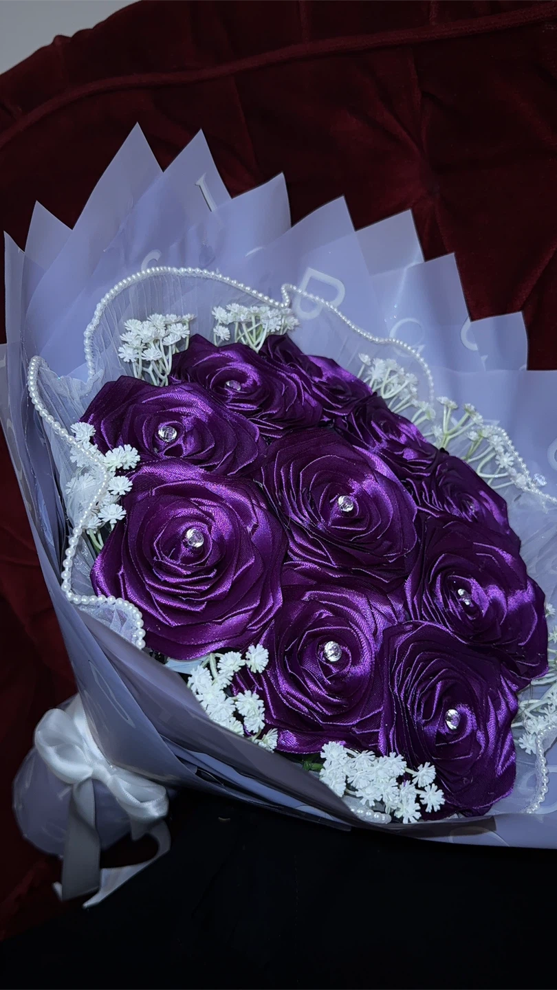 Ribbon flowers - photo 3