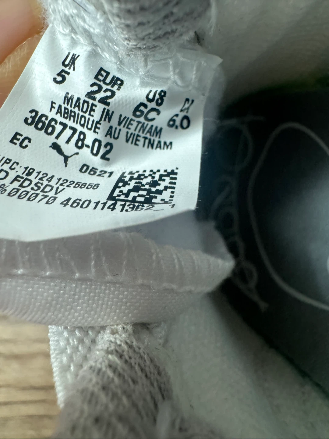Puma White Sneakers - Size 6C - photo 3