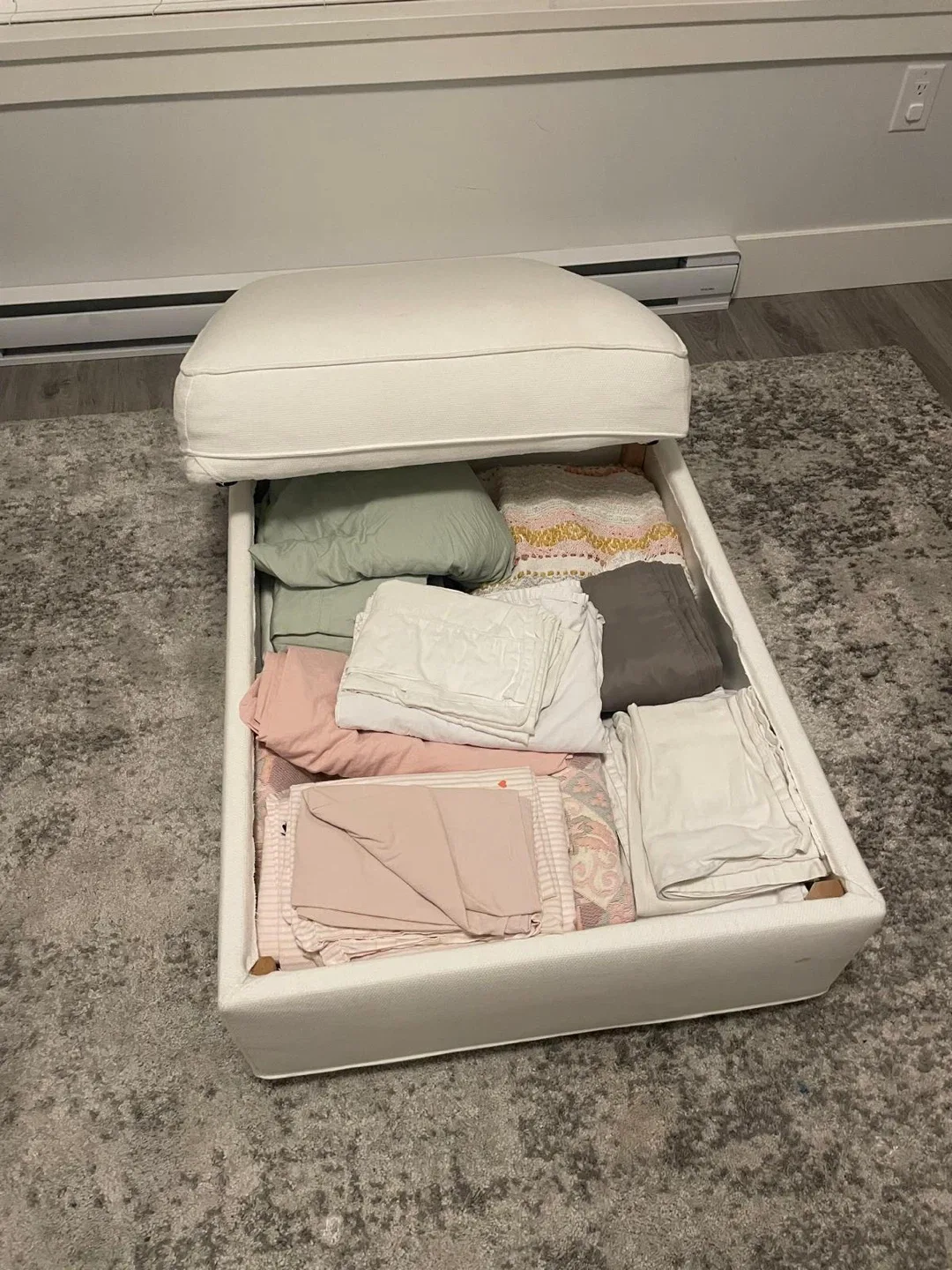 White Storage Ottoman image indicator(3)