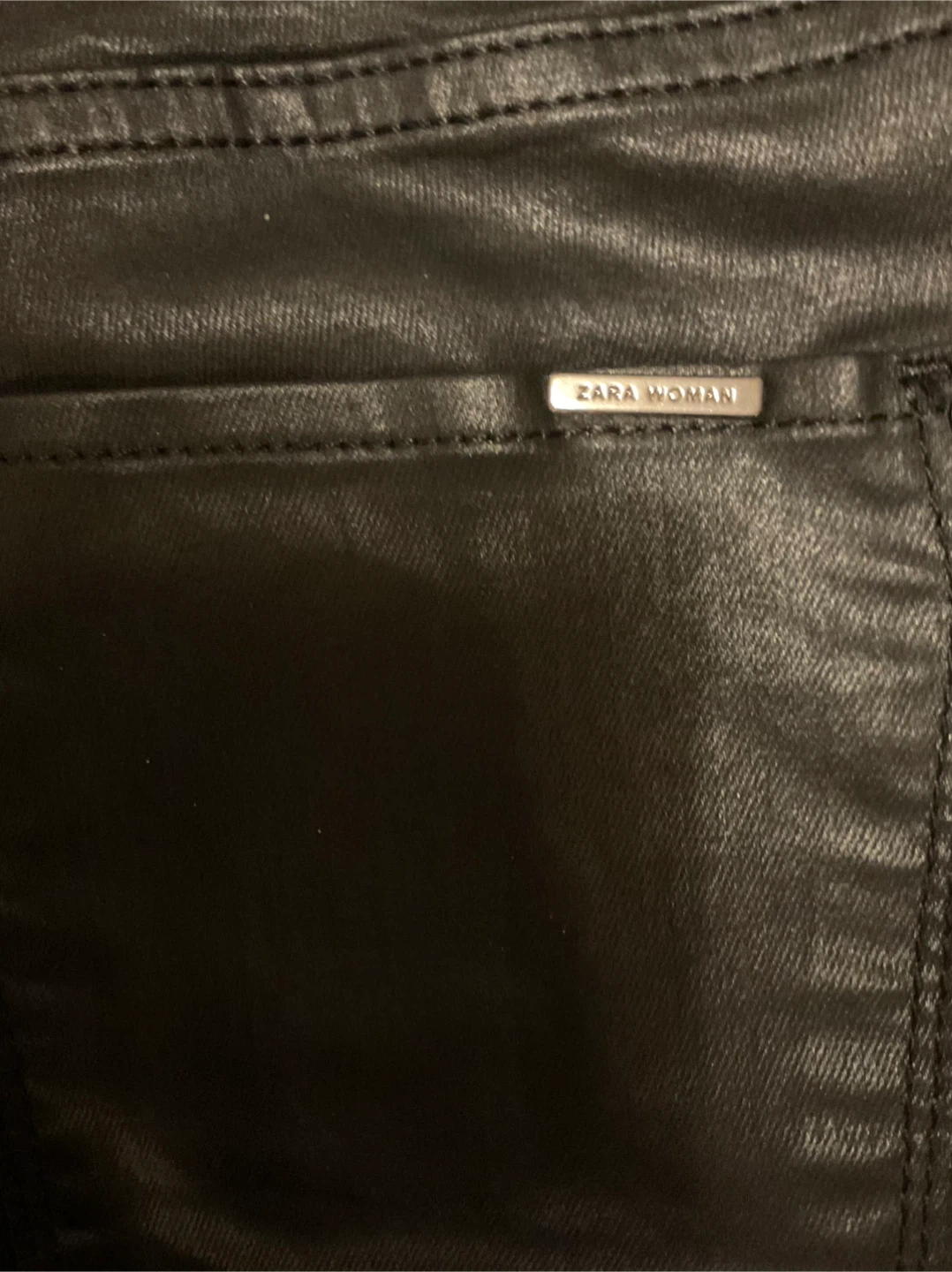 Zara Woman Black Coated Jeans - photo 3