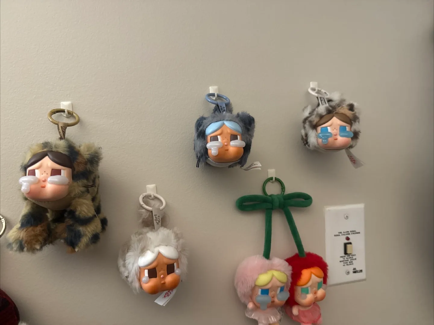 Molly Cry Baby Plush Keychains