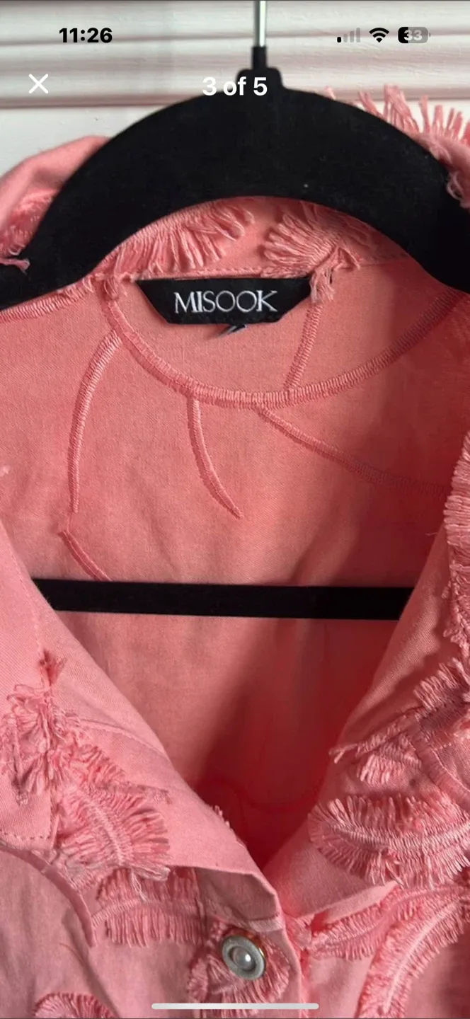 MISOOK Pink Embellished Jacket image indicator(5)