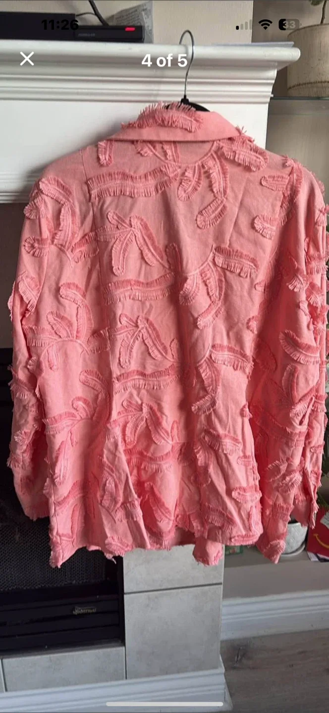 MISOOK Pink Embellished Jacket image indicator(4)