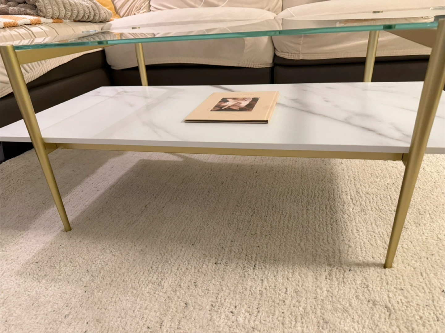 Glass & Marble Coffee Table(I bought it last year) - photo 2