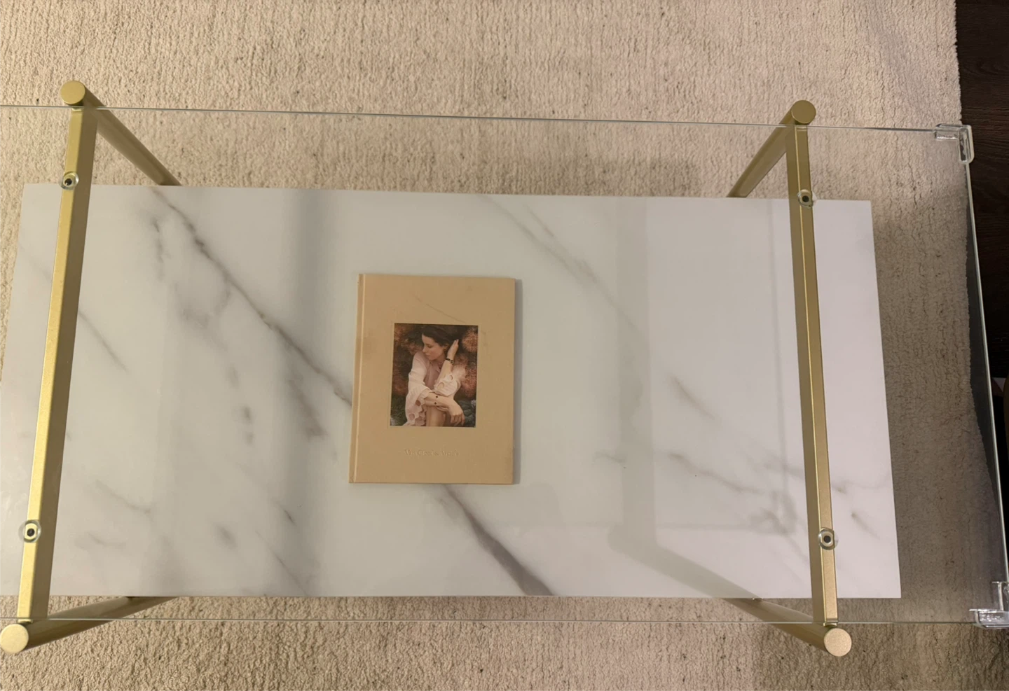 Glass & Marble Coffee Table(I bought it last year)