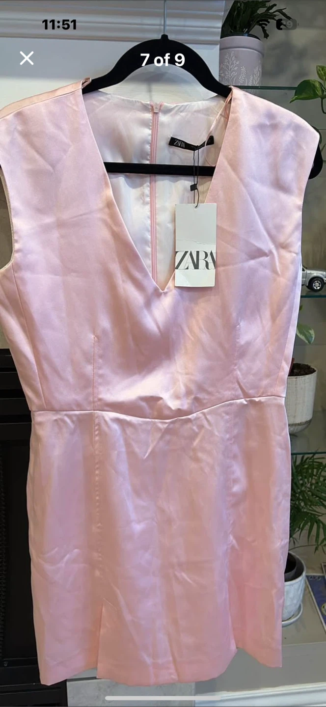 Brand New Zara Pink Dress Size L - photo 3