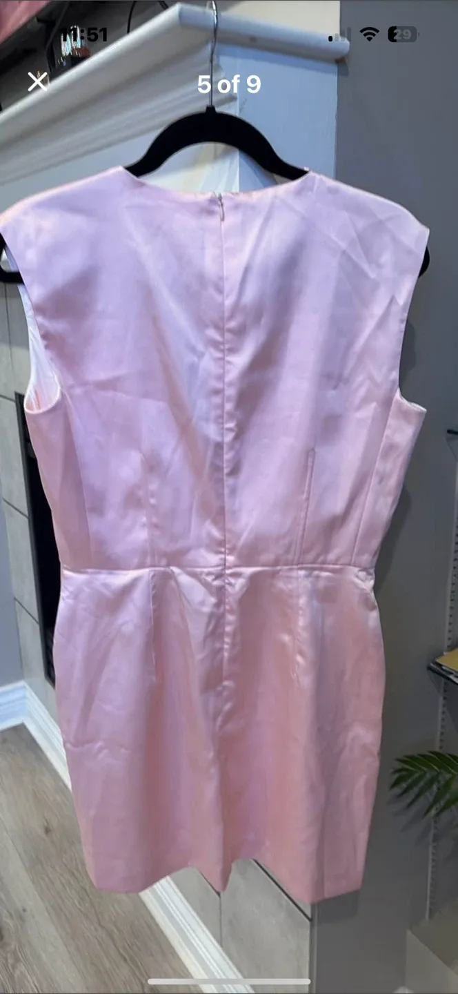 Brand New Zara Pink Dress Size L image indicator(5)