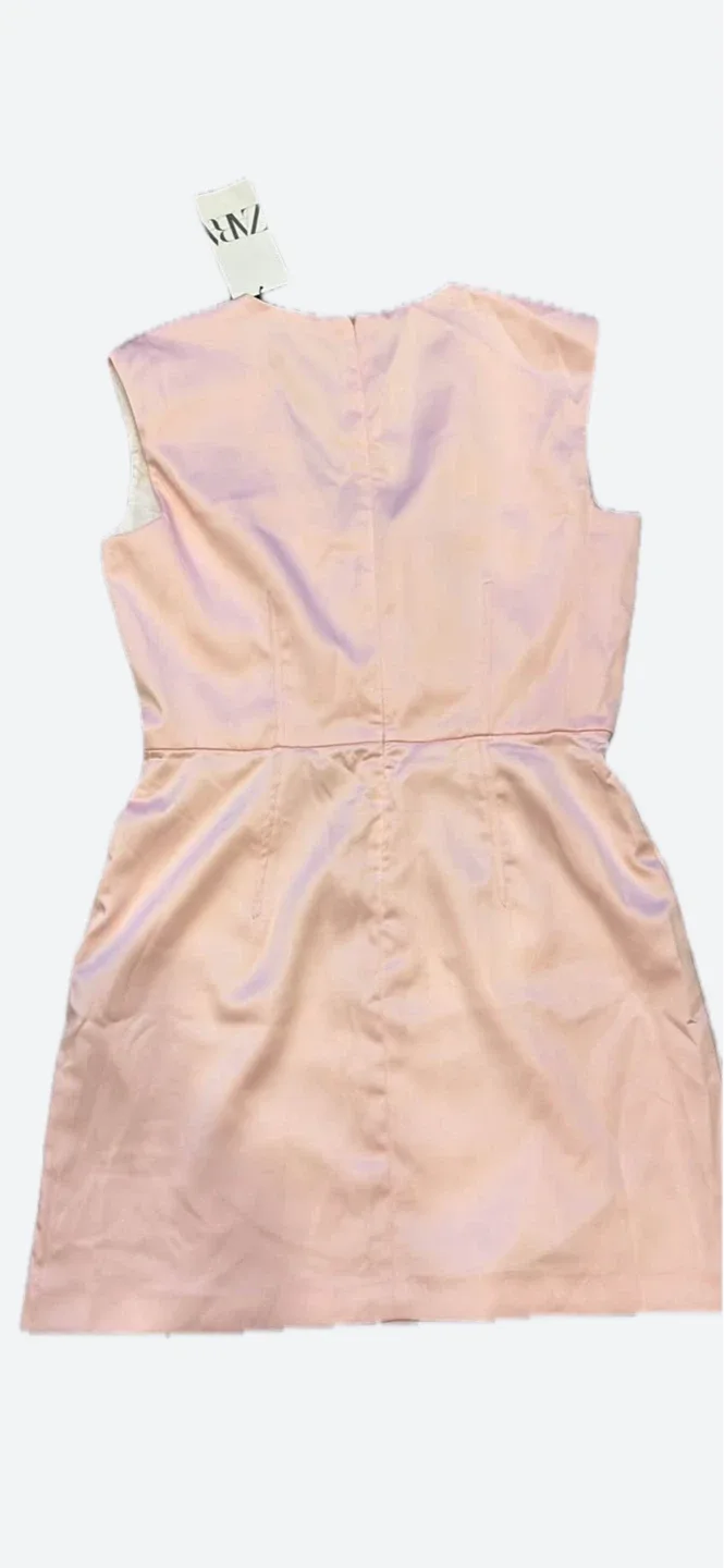 Brand New Zara Pink Dress Size L thumbnail