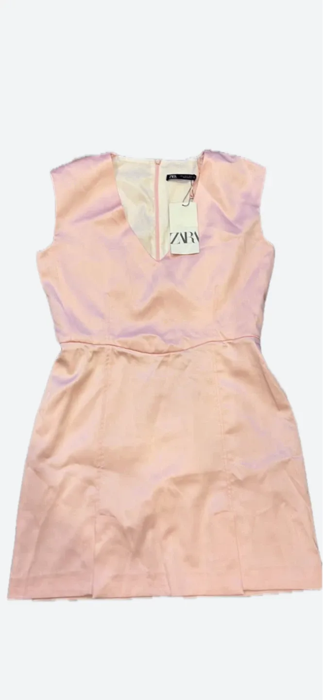 Brand New Zara Pink Dress Size L image indicator(2)